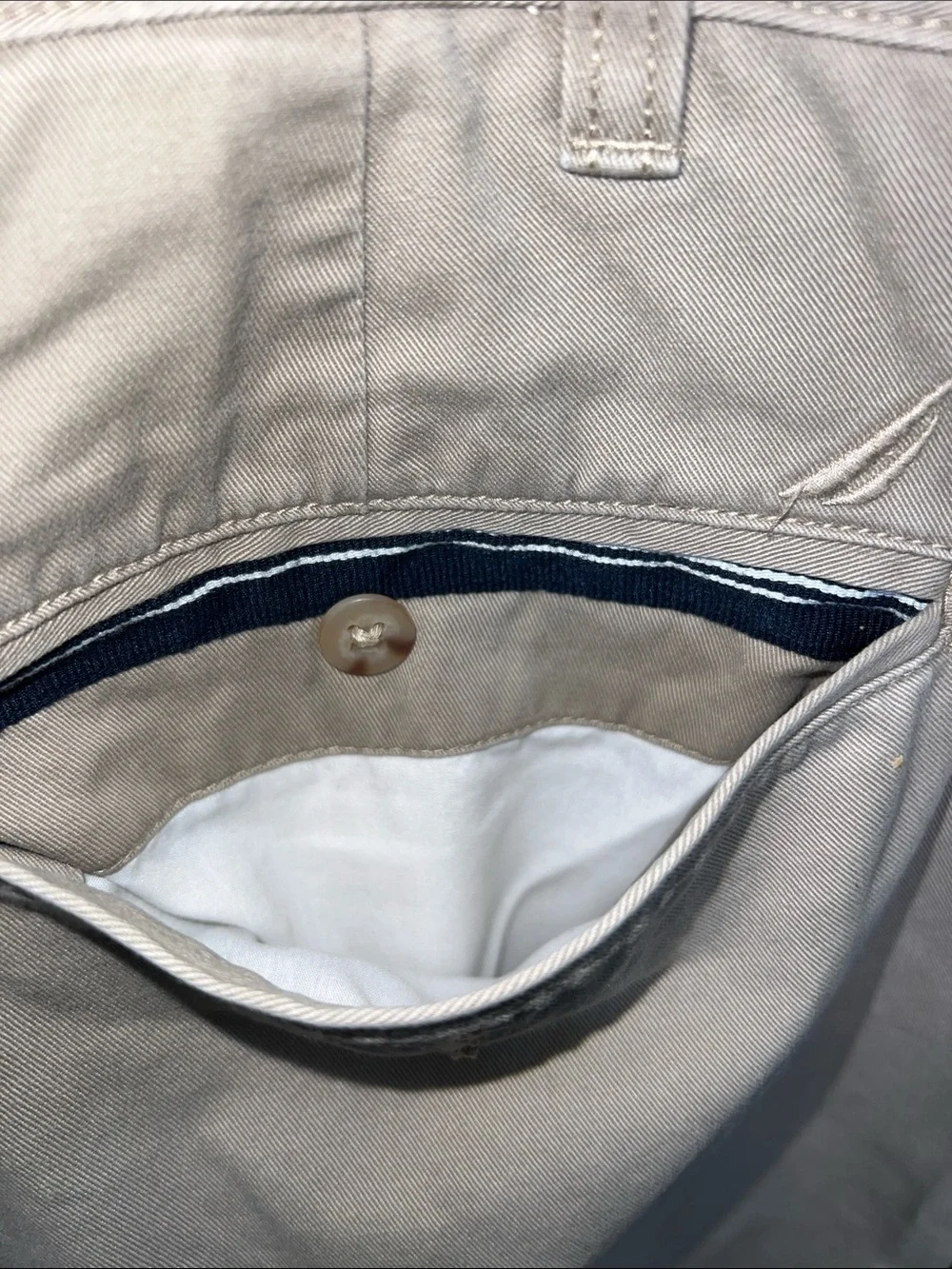 Nautica Men's Light Tan Flat-Front Shorts